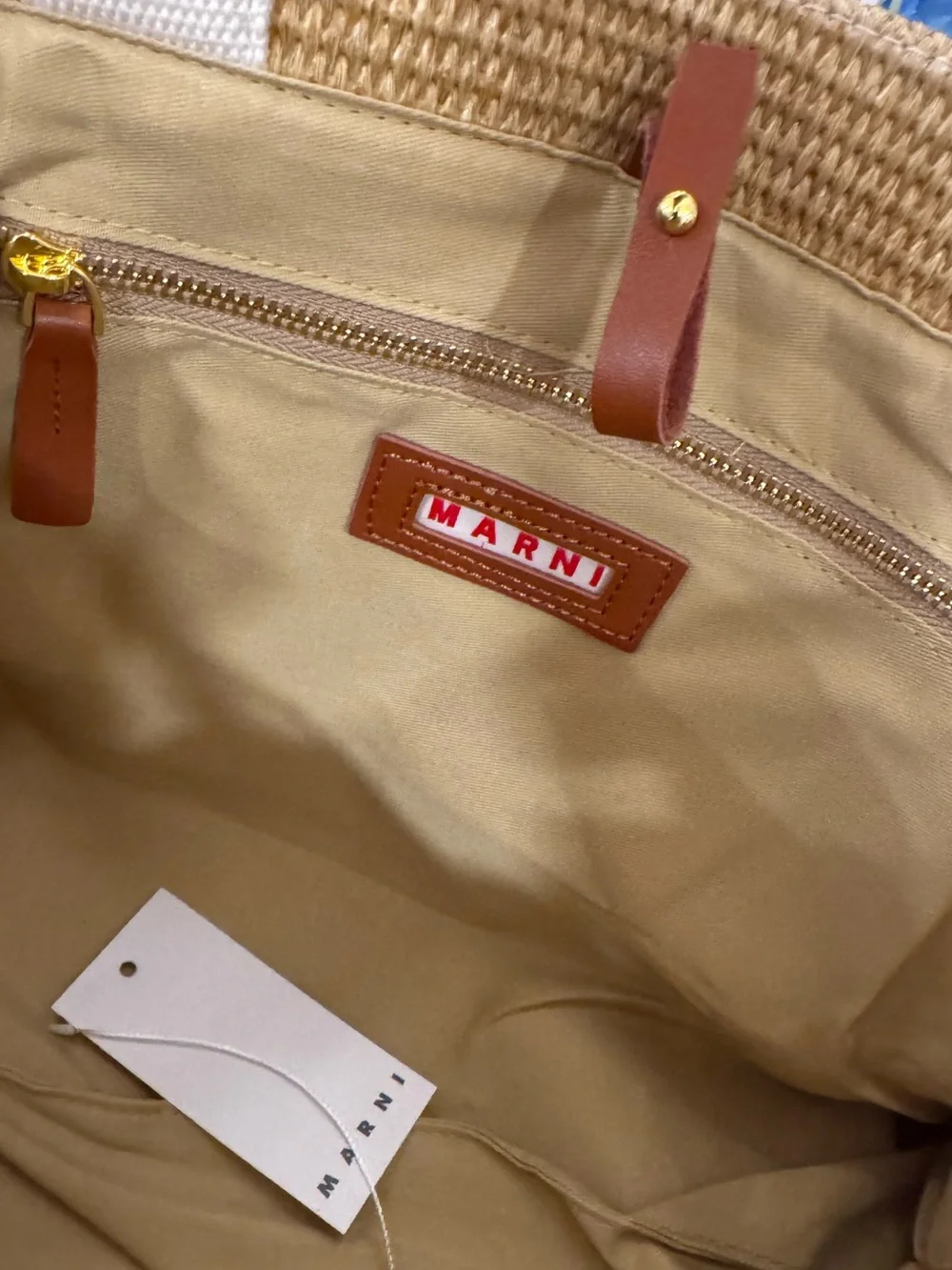 Marni Tote Bag With Handles Plus Shoulder Strap